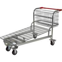 Chariot en treillis emboîtable, Acier, 28-3/4" x 37-1/16" x 59-5/8", Capacit&eacute; 275 lb Distribution Jean Lapalme