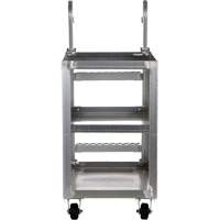 Chariot de pr&eacute;l&egrave;vement de stock, Aluminium, 21-7/8" la x 40" p, 3 tablettes, Capacit&eacute; 660 lb Distribution Jean Lapalme