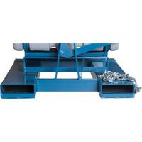 Self-Dumping Hopper, Polyethylene, 5/8 cu.yd., Grey Distribution Jean Lapalme