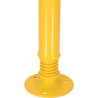 Spring Loaded Bollard, Steel, 42" H x 2-1/8" W, Yellow Distribution Jean Lapalme