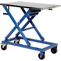 Table &eacute;l&eacute;vatrice manuelle &agrave; ciseaux, 37" lo x 23-1/2" la, Acier, Capacit&eacute; 660 lb Distribution Jean Lapalme