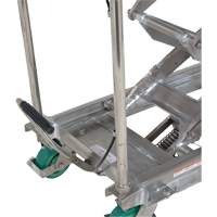 Table &eacute;l&eacute;vatrice hydraulique manuelle &agrave; ciseaux, 36-1/4" lo x 19-3/8" la, Acier inoxydable, Capacit&eacute; 600 lb Distribution Jean Lapalme