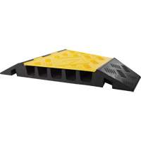 Powerhouse Heavy-Duty Right Turn Cable Protector, 5 Channels, 12" L x 19.75" W x 2.25" H Distribution Jean Lapalme