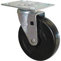 Roulette pivotante en caoutchouc pour chariot &agrave; plateforme Distribution Jean Lapalme