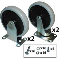 Utility Cart Caster Kit Distribution Jean Lapalme