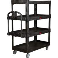 Heavy-Duty Ergo Utility Cart, 4 Tiers, 24-1/4" x 62-2/5" x 54-1/10", 700 lbs. Capacity Distribution Jean Lapalme