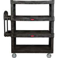 Heavy-Duty Ergo Utility Cart, 4 Tiers, 24-1/4" x 62-2/5" x 54-1/10", 700 lbs. Capacity Distribution Jean Lapalme