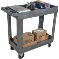 Chariot utilitaire pour l'entretien, 2 tiers, 16-1/2" x 32-1/2" x 34-1/2", Capacit&eacute; 550 lb Distribution Jean Lapalme
