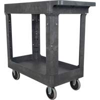 Chariot utilitaire pour l'entretien, 2 tiers, 16-1/2" x 32-1/2" x 34-1/2", Capacit&eacute; 550 lb Distribution Jean Lapalme