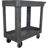 Chariot utilitaire pour l'entretien, 2 tiers, 16-1/2" x 32-1/2" x 34-1/2", Capacit&eacute; 550 lb Distribution Jean Lapalme