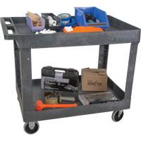 Chariot utilitaire pour l'entretien, 2 tiers, 24-5/8" x 32-1/2" x 40", Capacit&eacute; 550 lb Distribution Jean Lapalme