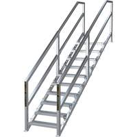 Syst&egrave;me d'escalier modulaire pour la construction de 6-10 marches SmartStairs, 75" ha Distribution Jean Lapalme