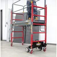 Complete Motorized Buildman 6' Baker Scaffold Kit, 31" D x 118-3/4" H Distribution Jean Lapalme