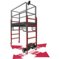 Complete Motorized Buildman 6' Baker Scaffold Kit, 31" D x 118-3/4" H Distribution Jean Lapalme