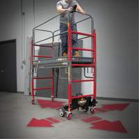 Complete Motorized Buildman 6' Baker Scaffold Kit, 31" D x 118-3/4" H Distribution Jean Lapalme