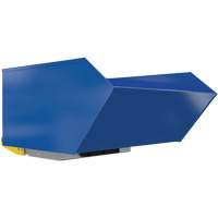 Conteneur autobasculeur robuste en style H, Acier, 1 vg³, Bleu Distribution Jean Lapalme