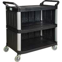 Chariot utilitaire, 3 tiers, 19-3/4" x 37-1/2" x 40-1/4", Capacit&eacute; 250 lb Distribution Jean Lapalme