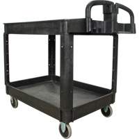 Utility Cart, 2 Tiers, 25-5/8" x 33-1/2" x 43-3/4", 550 lbs. Capacity Distribution Jean Lapalme
