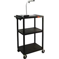 Electric Utility Cart, 3 Tiers, 24" x 42" x 18", 300 lbs. Capacity Distribution Jean Lapalme
