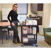 Electric Utility Cart, 3 Tiers, 24" x 42" x 18", 300 lbs. Capacity Distribution Jean Lapalme