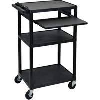 Electric Utility Cart, 3 Tiers, 24" x 42" x 18", 300 lbs. Capacity Distribution Jean Lapalme