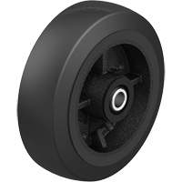 Roue en caoutchouc noir sur noyau en fonte noir, 12" (304,8 mm) dia. x 2-1/2" (64 mm) la, Capacit&eacute; de 396,8 lb (180 kg) Distribution Jean Lapalme