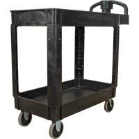 Chariot utilitaire, 2 tiers, 17-1/8" x 33-1/2" x 37-5/8", Capacit&eacute; 550 lb Distribution Jean Lapalme