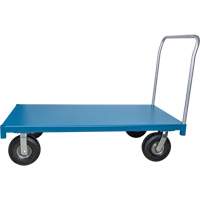 Chariot &agrave; plateforme robuste, 48" lo x 24" la x Capacit&eacute; 1200 lb, Roues en Anticrevaison Distribution Jean Lapalme
