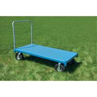 Chariot &agrave; plateforme robuste, 48" lo x 24" la x Capacit&eacute; 1200 lb, Roues en Anticrevaison Distribution Jean Lapalme