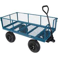 Wagon avec c&ocirc;t&eacute;s rabattables, 24" la x 48" la x Capacit&eacute; 800 lb Distribution Jean Lapalme