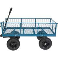 Wagon avec c&ocirc;t&eacute;s rabattables, 24" la x 48" la x Capacit&eacute; 800 lb Distribution Jean Lapalme