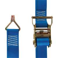 Tendeur d'arrimage utilitaire robuste, Crochet en J, 2" la x 20' lo, Charge d'utilisation 500 lb (227 kg) Distribution Jean Lapalme