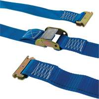 Ratchet Utility Strap, Cam Buckle, 2" W x 20' L, 835 lbs. (379 kg) WLL Distribution Jean Lapalme