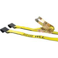 Tendeur d'arrimage pour treuil, Crochet plat, 2" , 30' , Charge d'utilisation max. 3335 lb (1512 kg) Distribution Jean Lapalme