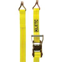 Tendeur d'arrimage pour treuil, Crochet en J, 2" , 30' , Charge d'utilisation max. 1670 lb (757 kg) Distribution Jean Lapalme