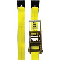 Tendeur d'arrimage pour treuil, Crochet plat, 3" , 30' , Charge d'utilisation max. 5400 lb (2449 kg) Distribution Jean Lapalme