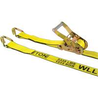 Tendeur d'arrimage pour treuil, Crochet en J, 2" , 30' , Charge d'utilisation max. 3335 lb (1512 kg) Distribution Jean Lapalme