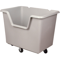 Chariot-caisse Starcart &agrave; c&ocirc;t&eacute; ouvert, Poly&eacute;thyl&egrave;ne, 46" lo x 31" la x 49" h, Volume 24 pi³, Capacit&eacute; 900 lb Distribution Jean Lapalme
