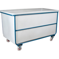 Straight Wall Box Truck, White Polyethylene, 57" L x 34" W x 33" H, 22 cu. ft. Volume, 1000 lbs. Capacity Distribution Jean Lapalme