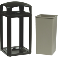 Landmark Series&reg; Classic Container Frame With Rigid Liner, Plastic, 50 US gal. Distribution Jean Lapalme