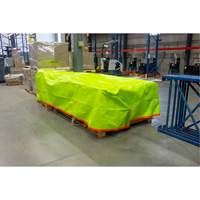 High-Visibility Heavy-Duty Woven Tarp, Polyethylene, Green/Orange, 16' x 20' x 12 mils Distribution Jean Lapalme