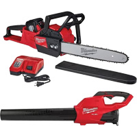 Ensemble souffleuse & scie &agrave; chaîne sans fil, 16", &agrave; pile, 18 V Distribution Jean Lapalme