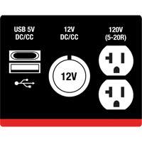 G&eacute;n&eacute;ratrice &agrave; onduleur, Surtension 2500 W, Nominale 1800 W, R&eacute;servoir 4,2 L Distribution Jean Lapalme