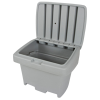 Heavy-Duty Outdoor Salt and Sand Storage Container, 30" x 24" x 24", 5.5 cu. Ft., Grey Distribution Jean Lapalme