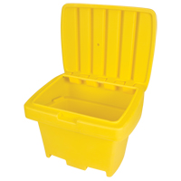 Heavy-Duty Outdoor Salt and Sand Storage Container, 30" x 24" x 24", 5.5 cu. Ft., Yellow Distribution Jean Lapalme