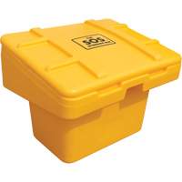Contenants pour sel & sable SOS, Avec Moraillon, 30" x 24" x 24", 5,5 pi³, Jaune Distribution Jean Lapalme