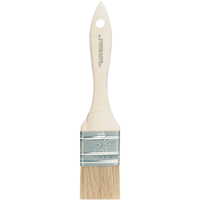 Chip Paint Brush, White China, Wood Handle, 1-1/2" Width Distribution Jean Lapalme