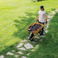 Pro Heavy-Duty Wheelbarrow, 6 cu. ft., Steel Tray Distribution Jean Lapalme