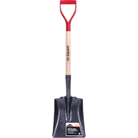 Pro Square Point Shovel, Wood, Tempered Steel Blade, D-Grip Handle, 27-3/4" Long Distribution Jean Lapalme