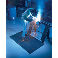 Tapis WeldSafe No 447, Caoutchouc, 75' lo, 2' la x 9/16" &eacute;pais, Noir Distribution Jean Lapalme